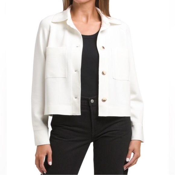 Rachel Zoe Jackets & Blazers - Rachel Zoe NWT Cream Snap-Up Fitted Blazer Jacket Size Small